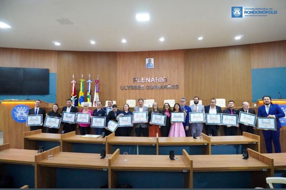 Câmara de Rondonópolis homenageia Rotary International em Sessão Solene pelos 121 anos da instituição